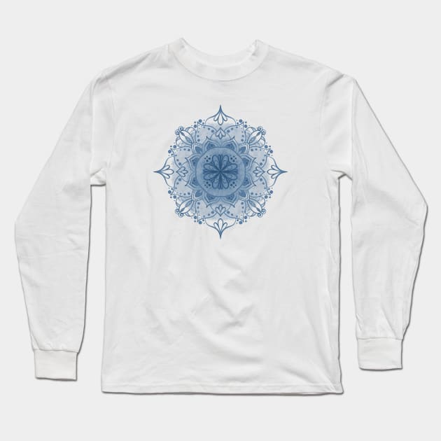 Floreal blue Long Sleeve T-Shirt by MiniMao design